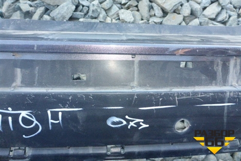 Бампер задний (под парктроник) (5215948170) для Toyota Highlander с 2007-2013г (Хайлендер)