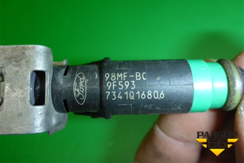 Форсунка инжекторная электрическая (1.4л FXJA) (98MFBC9F593) для Ford Fusion с 2002г (Фьюжн)