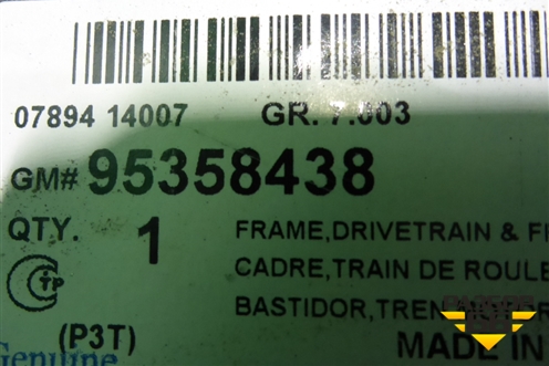 Подрамник передний (новый) (95358438) для Chevrolet Aveo (Т300) с 2011г (Авео Т300)