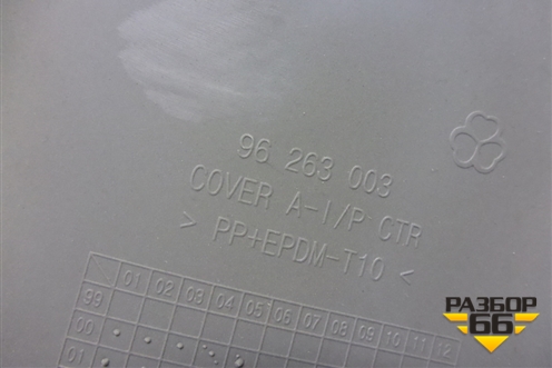 Накладка на торпедо (центральная нижняя) (96263003) для Chevrolet Rezzo с 2003г