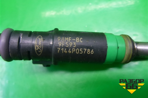 Форсунка инжекторная электрическая (1.4л FXJA) (98MFBC9F593) для Ford Fusion с 2002г (Фьюжн)