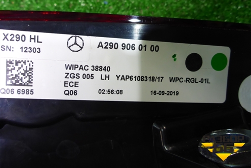 Фонарь задний левый (после 2018г LED) (A2909060100) для Mercedes Benz AMG GT C190 с 2015г