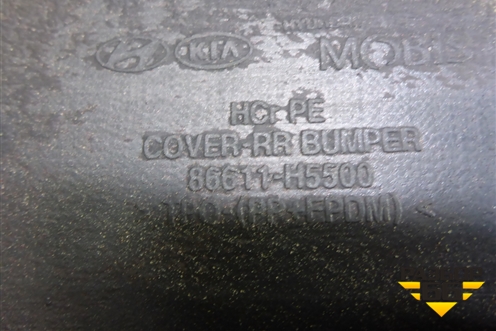 Бампер задний (после 2020г под парктроник) (86611H5500) для Hyundai Solaris с 2017г (Солярис)