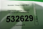Накладка двери задней правой (87734M0000) для Hyundai Creta с 2016г
