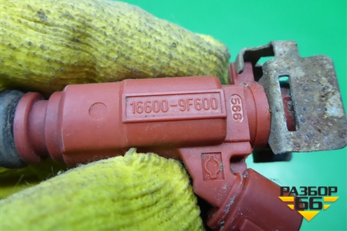 Форсунка инжекторная электрическая (1.6л QG16) (166009F600) для Nissan Primera (P12E) с 2001-2008г (Примера)