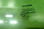 Стекло двери задней левой (седан-лифтбек) (82301AV600) для Nissan Primera (P12E) с 2001-2008г (Примера)