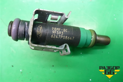 Форсунка инжекторная электрическая (1.4л FXJA) (98MF9F593BC) для Ford Fusion с 2002г (Фьюжн)