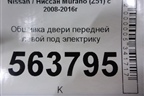 Обшивка двери передней левой под электрику (правый руль) (809251AA0A) для Nissan Murano (Z51) с 2007-2015г (Мурано)