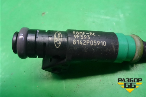 Форсунка инжекторная электрическая (1.4л FXJA) (98MFBC9F593) для Ford Fusion с 2002г (Фьюжн)