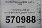 Стеклоподъёмник механический двери правой для Hyundai  HD 35-78 с 2003г