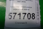 Ручка наружная двери передней левой (правый руль) для Nissan X-Trail (Т31) с 2007-2014г