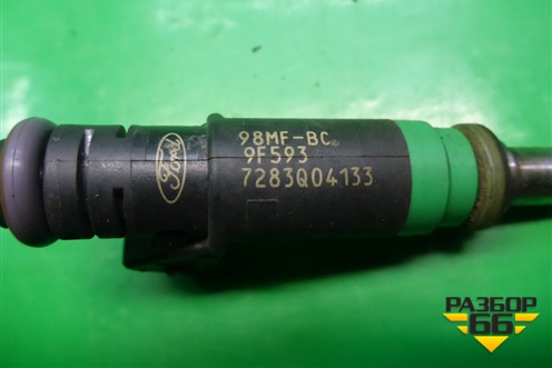 Форсунка инжекторная электрическая (1.4л FXJA) (98MFBC9F593) для Ford Fusion с 2002г (Фьюжн)