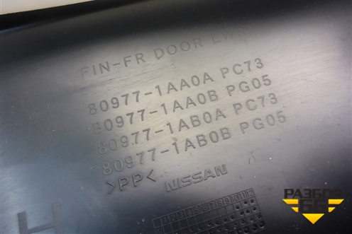 Обшивка двери передней левой под электрику (809251AA0A) для Nissan Murano (Z51) с 2007-2015г (Мурано)