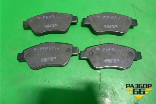 Колодки тормозные передние (0986494132) для Fiat 500 с 2008г
