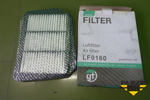 Фильтр воздушный (Green Filter) (LF0160) для Chevrolet Lacetti с 2003г (Лачетти)