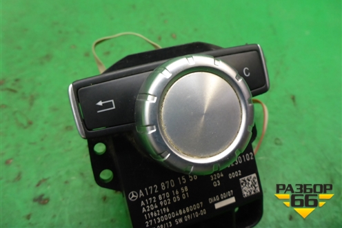 Модуль кнопок управления магнитолой (A1728701558) для Mercedes Benz SLK R172 с 2010-2016г