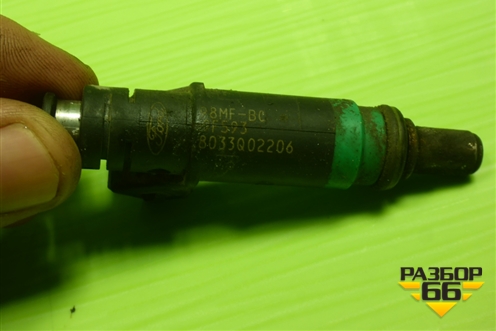 Форсунка инжекторная электрическая (1.4л FXJA) (98MFBC9F593) для Ford Fusion с 2002г (Фьюжн)