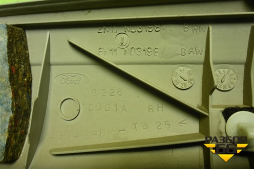 Обшивка стойки лобового стекла правая (6N11N03198BAW) для Ford Fusion с 2002г (Фьюжн)