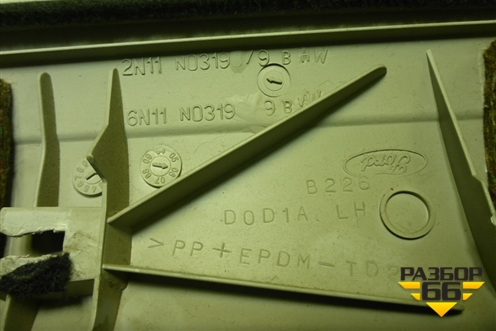 Обшивка стойки лобового стекла левая (6N11N03199BAW) для Ford Fusion с 2002г (Фьюжн)