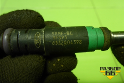 Форсунка инжекторная электрическая (1.6л FYJA) (98MFBC9F593) для Ford Fusion с 2002г (Фьюжн)