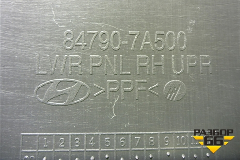 Накладка на торпедо  правая (847907A500) для Hyundai  HD-170 с 2004г