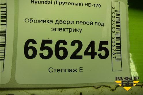 Обшивка двери левой под электрику (811217A000) для Hyundai  HD-170 с 2004г