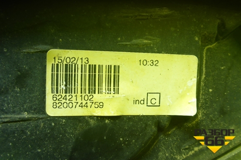 Фонарь задний правый (после 2009г) (8200744759) для Renault Logan с 2004-2015г