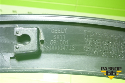 Накладка переднего крыла левого (6600004713) для Geely Coolray с 2019-2025г (Кулрей)