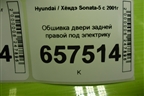 Обшивка двери задней правой под электрику (833203D010) для Hyundai Sonata-5 с 2001г