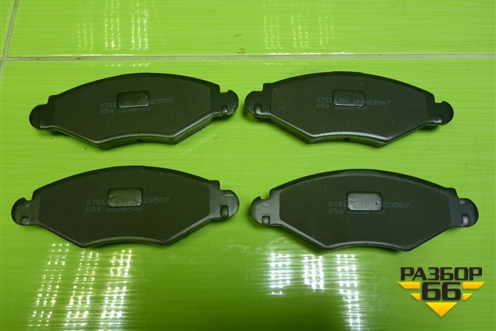 Колодки тормозные передние (новые) (654020BSX) для Peugeot 206 с1998г