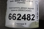 Уплотнитель двери задней правой (6600224342) для Geely Tugella с 2019г (Тугелла)