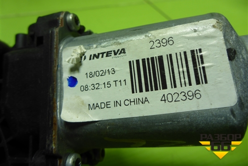 Стеклоподъёмник электрический задний левый для Kia Rio с 2011-2016г (Рио 3)