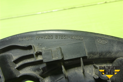 Накладка двери передней левой уголок (876514X020) для Kia Rio с 2011-2016г (Рио 3)