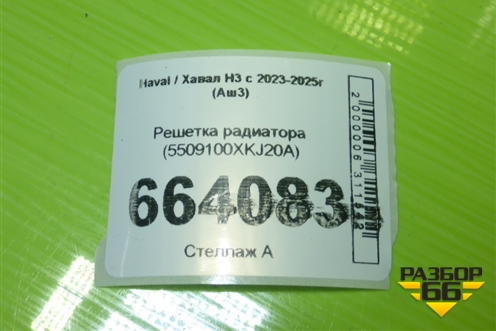 Решетка радиатора (5509100XKJ20A) для Haval H3 с 2023-2025г (Аш3)