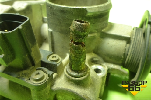 Заслонка дроссельная механическая (1.6л F16D3) для Chevrolet Lacetti с 2003г (Лачетти)