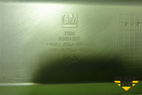 Накладка на торпедо (нижняя правая) (95051297) для Chevrolet Aveo (Т300) с 2011г (Авео Т300)