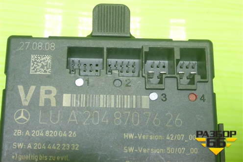 Блок комфорта (передней правой двери) (A2048707626) для Mercedes Benz C-Klass W204 с 2007-2014г (Ц)