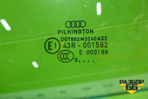 Стекло двери передней левой для Audi A4 (В8) с 2007-2015г (А4)