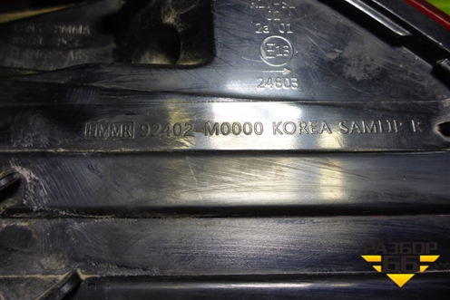 Фонарь задний наружный правый (92402M0000) для Hyundai Creta с 2016-2021г (Крета)