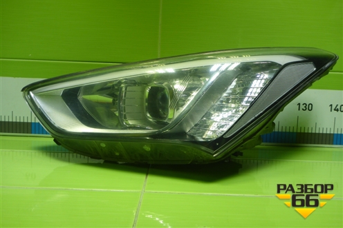 Фара левая (до 2015г ксенон с блоком и лампой) (921012W000) для Hyundai Santa Fe с 2012-2018г (Санта Фе)