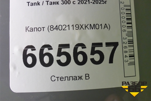 Капот (8402119XKM01A) для Tank 300 с 2021-2025г