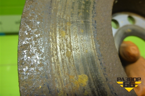 Диск тормозной задний (1K0615601AD) для Volkswagen Tiguan с 2011-2016г (Тигуан)