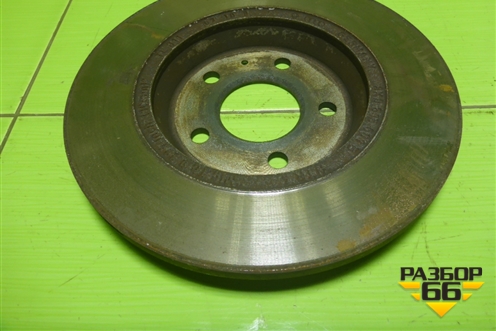 Диск тормозной задний (не вентилируемый) (8K0615601B) для Audi A4 (В8) с 2007-2015г (А4)