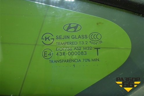 Стекло глухое левое для Hyundai ix 35 с 2010г (Ай икс 35)