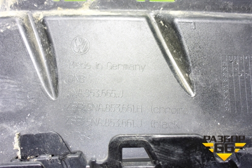 Накладка переднего бампера левая (5NA853665J) для Volkswagen Tiguan с 2016г (Тигуан)