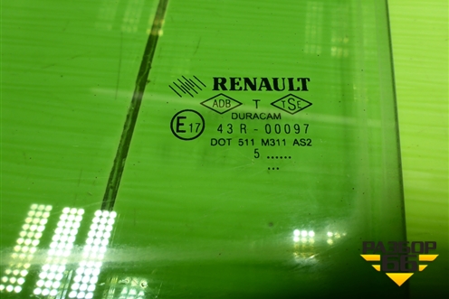 Стекло двери задней левой (седан) для Renault Megane 2 с 2002-2009г (Меган)