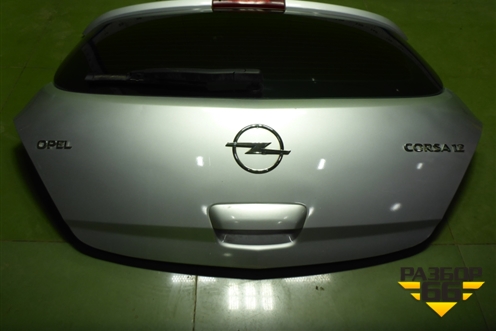 Дверь багажника со стеклом (3-х дверный кузов) для Opel Corsa D с 2006-2014г (Корса Д)