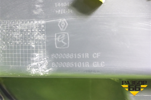 Обшивка двери задней правой под механику (809086151R) для Renault Sandero с 2013-2022г (Сандеро)