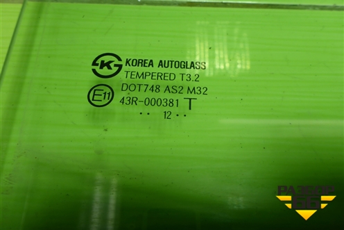 Стекло двери задней правой (хетчбэк) для Hyundai Solaris с 2010-2016г (Солярис)