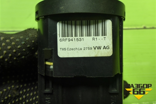 Модуль управления света фар (6RF941531) для Volkswagen Polo (седан) с 2010г (Поло)